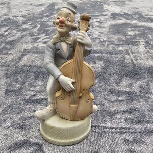 Vintage House of Global Art Clown Cello figurine music box (Send in the clowns)